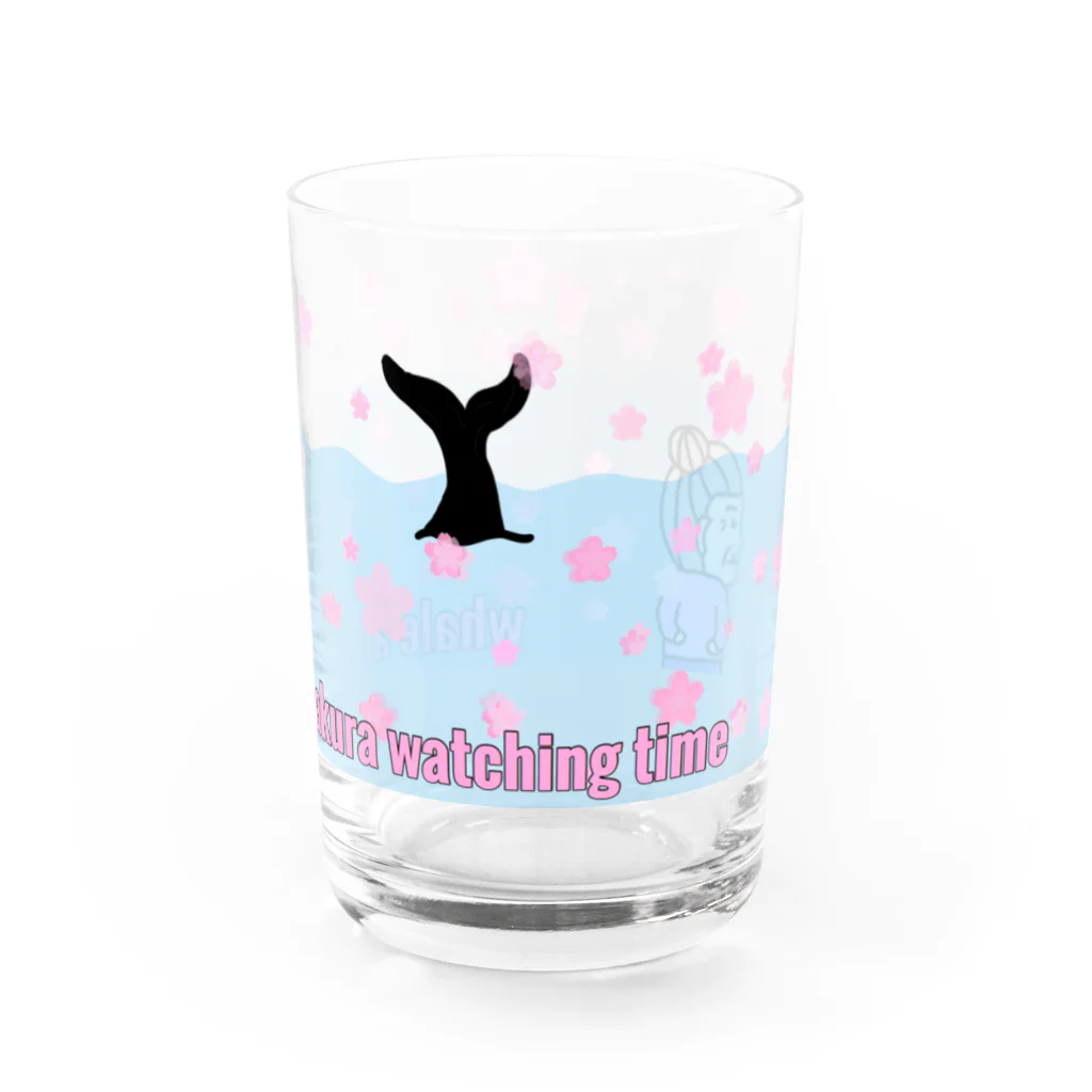 ZAZY official shopの春のwhale watching time Water Glass :front