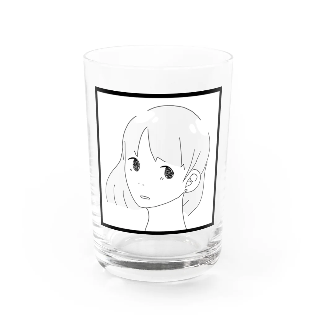 だみんをむさぼる会のきみのゐろ Water Glass :front