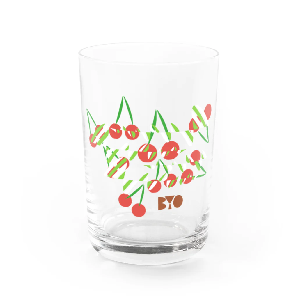 B______Y oshiOのさくらんぼ Water Glass :front