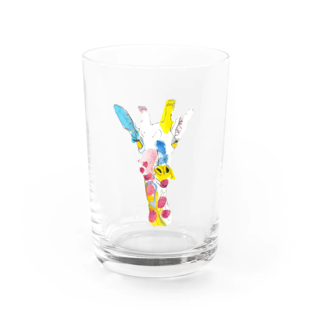 𝐈𝐤𝐞𝐝𝐚 𝐊𝐞𝐢𝐤𝐨のキリン Water Glass :front