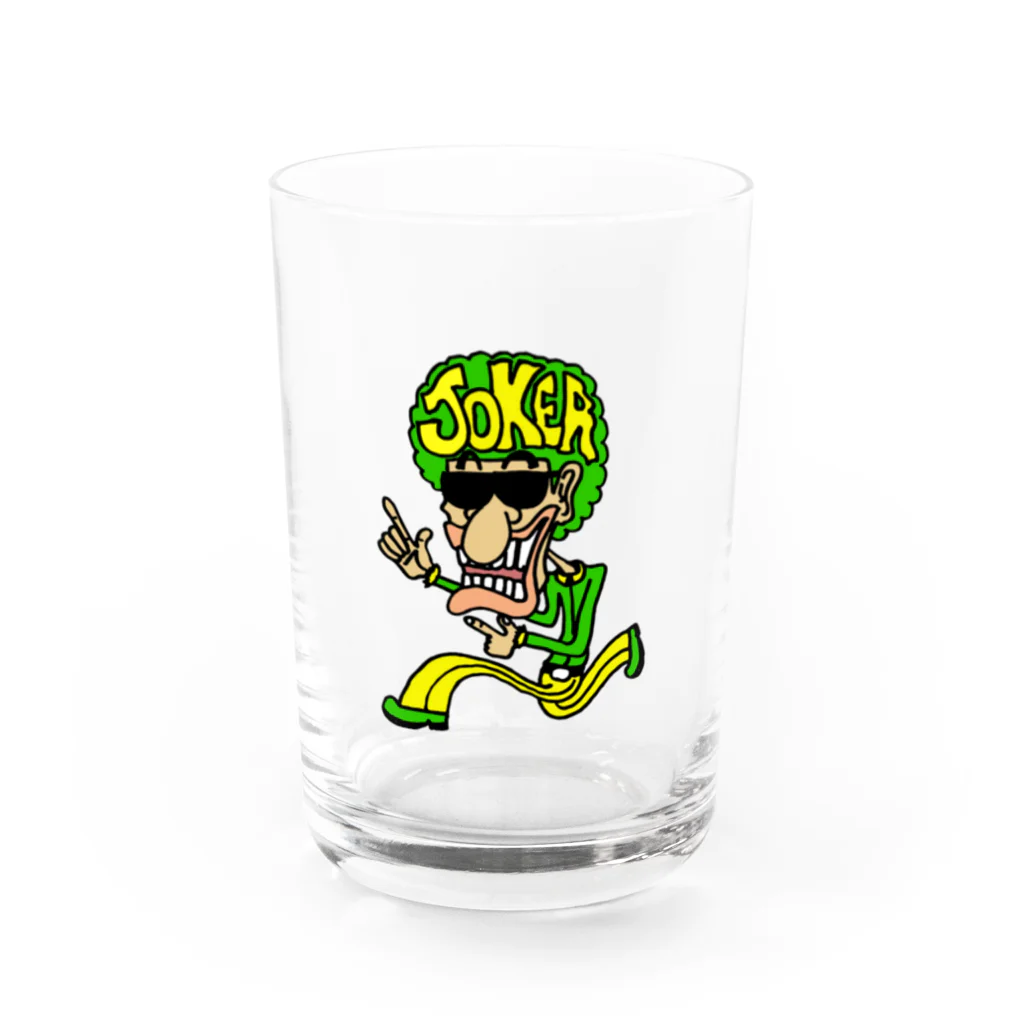 JOKERのアフロキング Water Glass :front