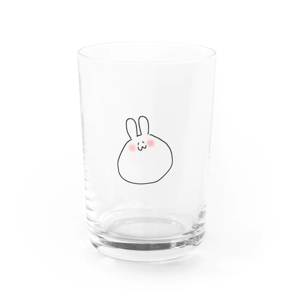 ウサギのおもちウサギ Water Glass :front