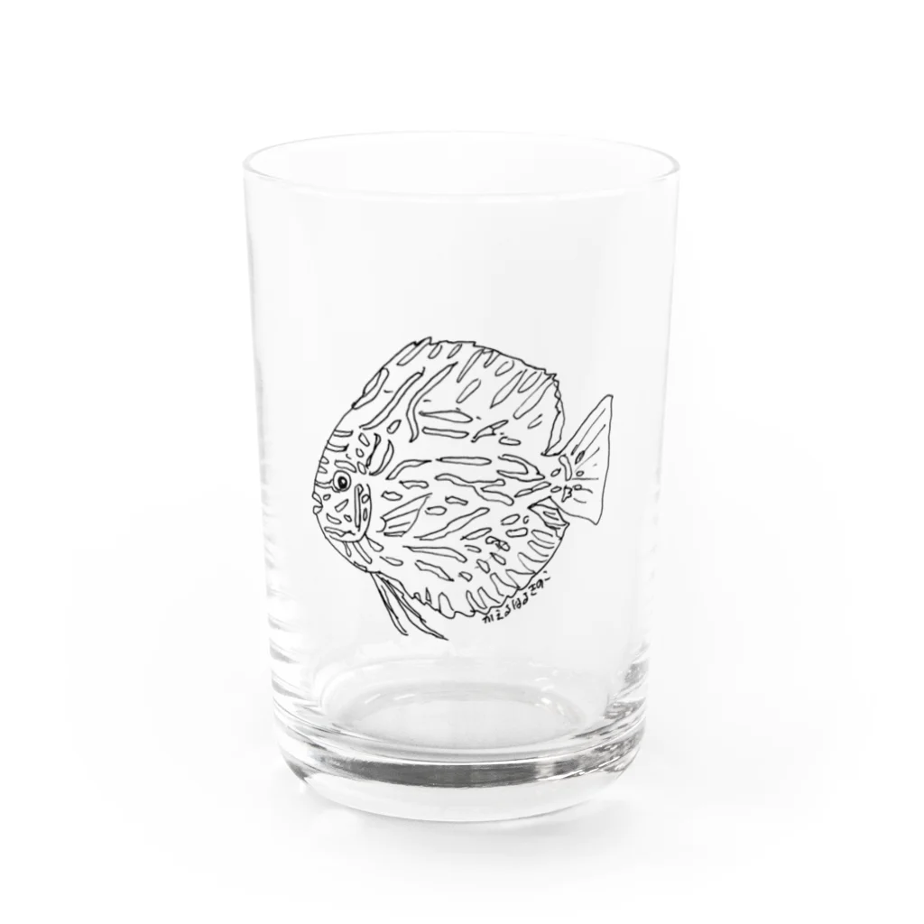 かえるはるきのこ（RURUKO)のディスカス Water Glass :front