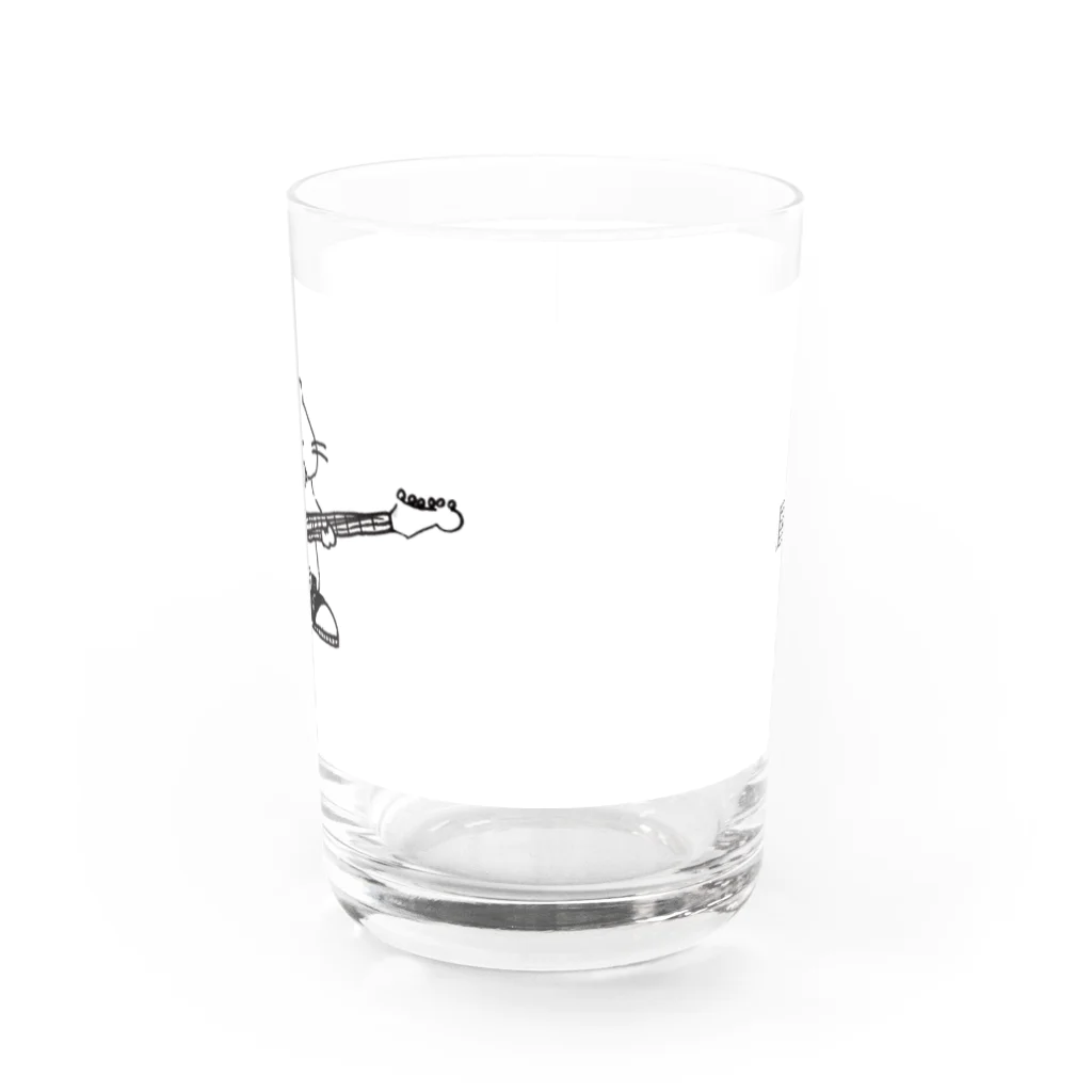 目黒 しおりグッズショップのNo.2 もち子と君のギターグラス　 Water Glass :front