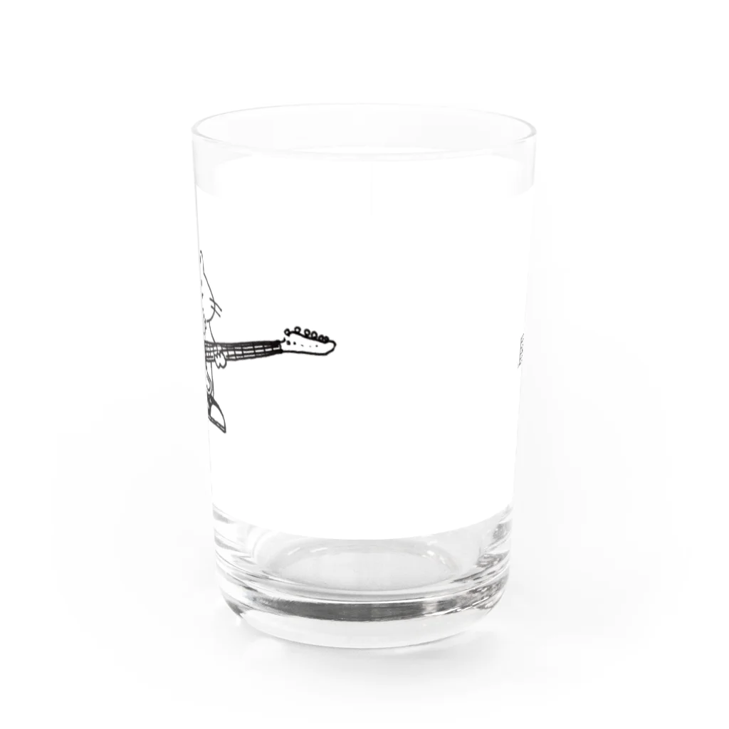 目黒 しおりグッズショップのNo.3 もち子と君のギターグラス　 Water Glass :front