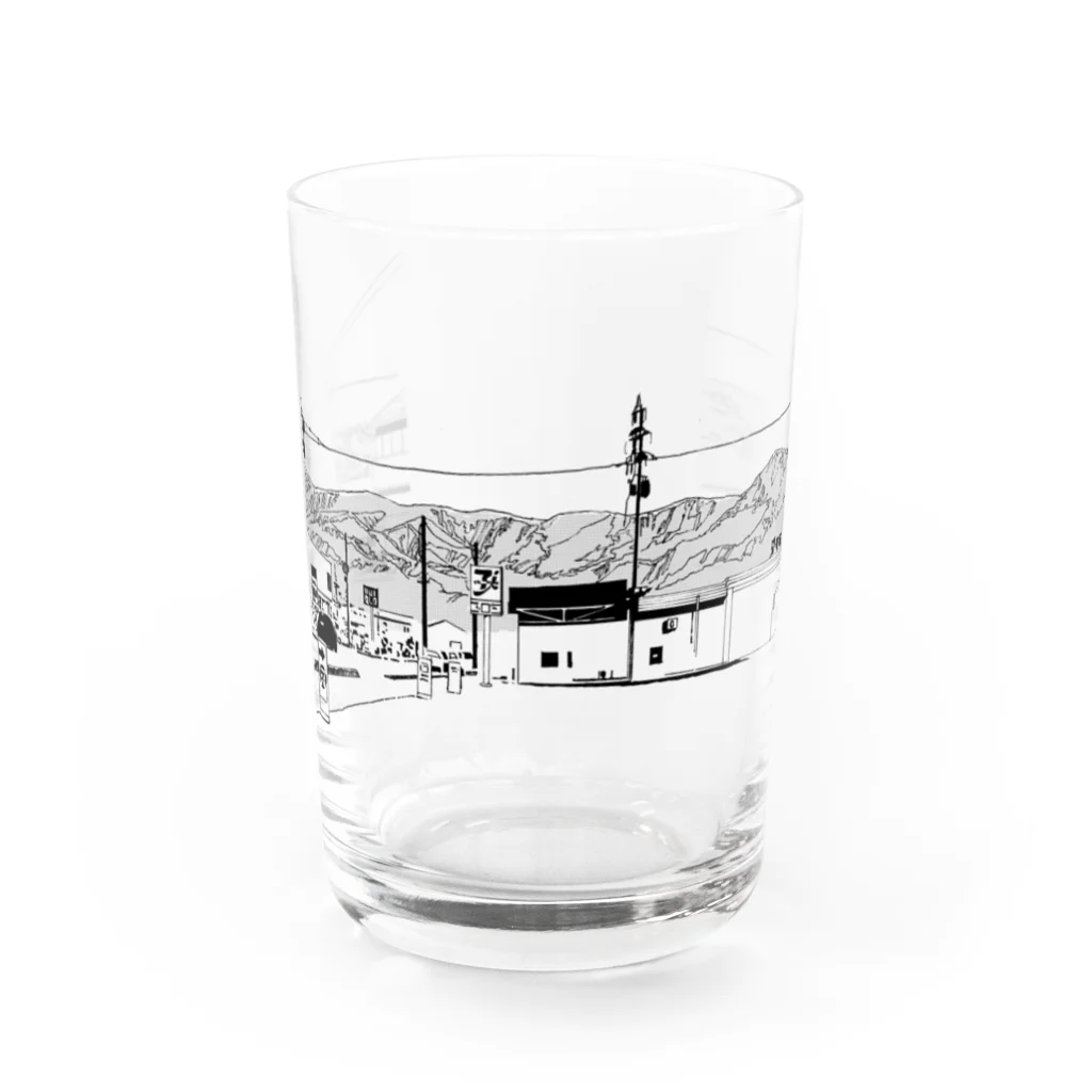 ひかの山のある風景 Water Glass :front