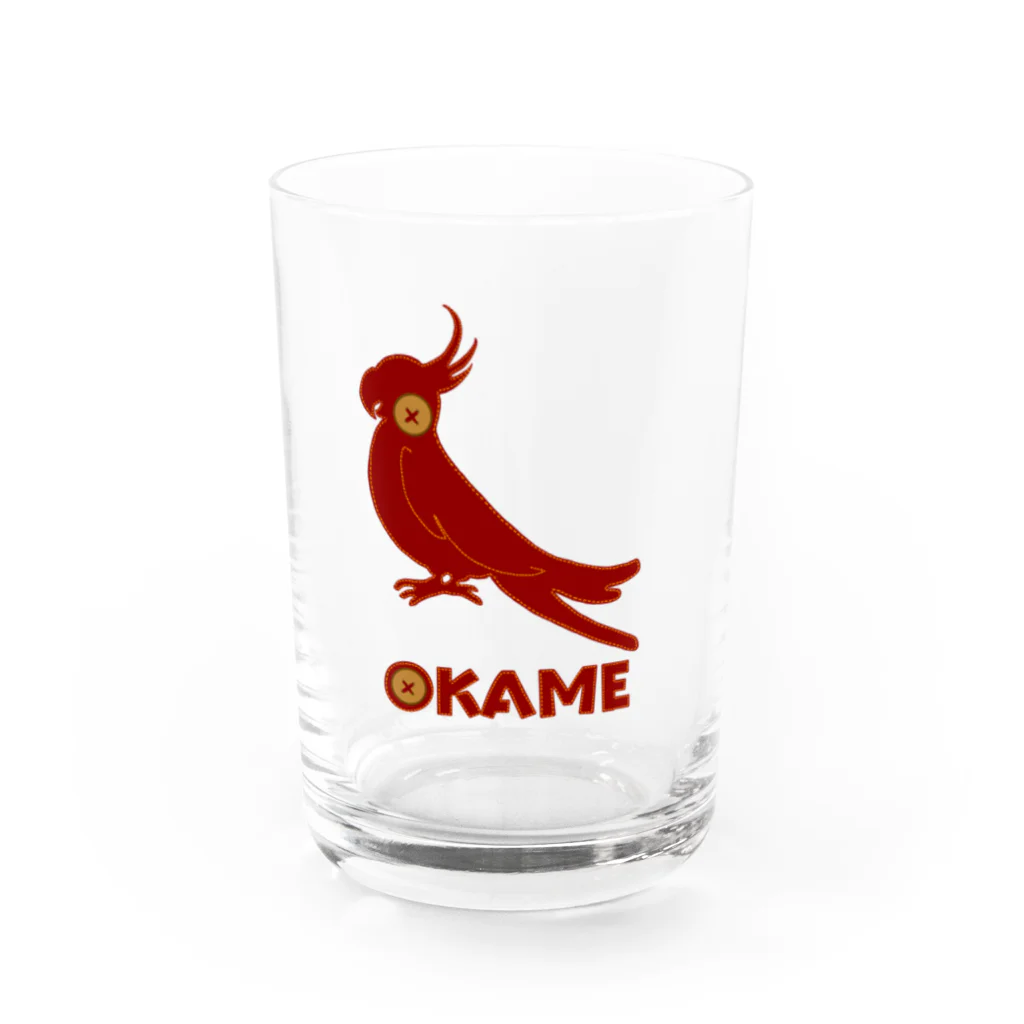 レコードの巣のオカメインコアップリケ Water Glass :front