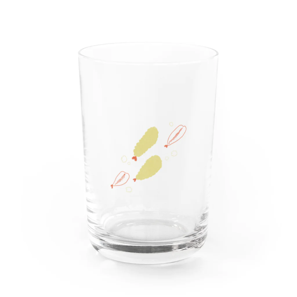 鮭大根のエビフライ Water Glass :front