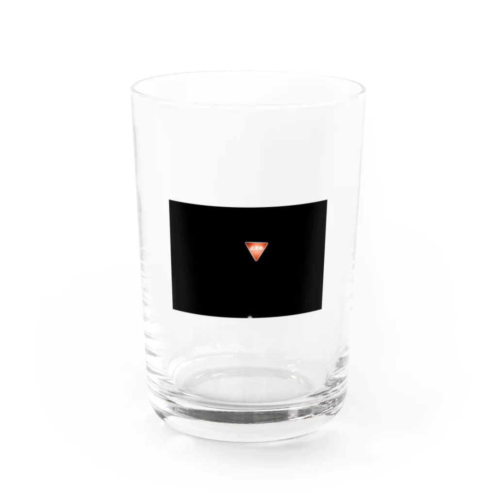 yutoyouのStop Sign other side Water Glass :front