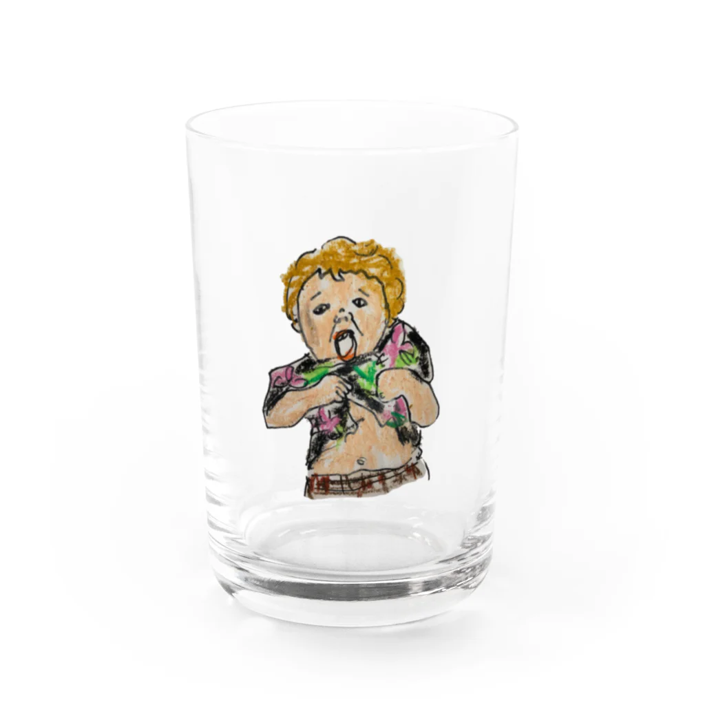 toadのベビールース Water Glass :front