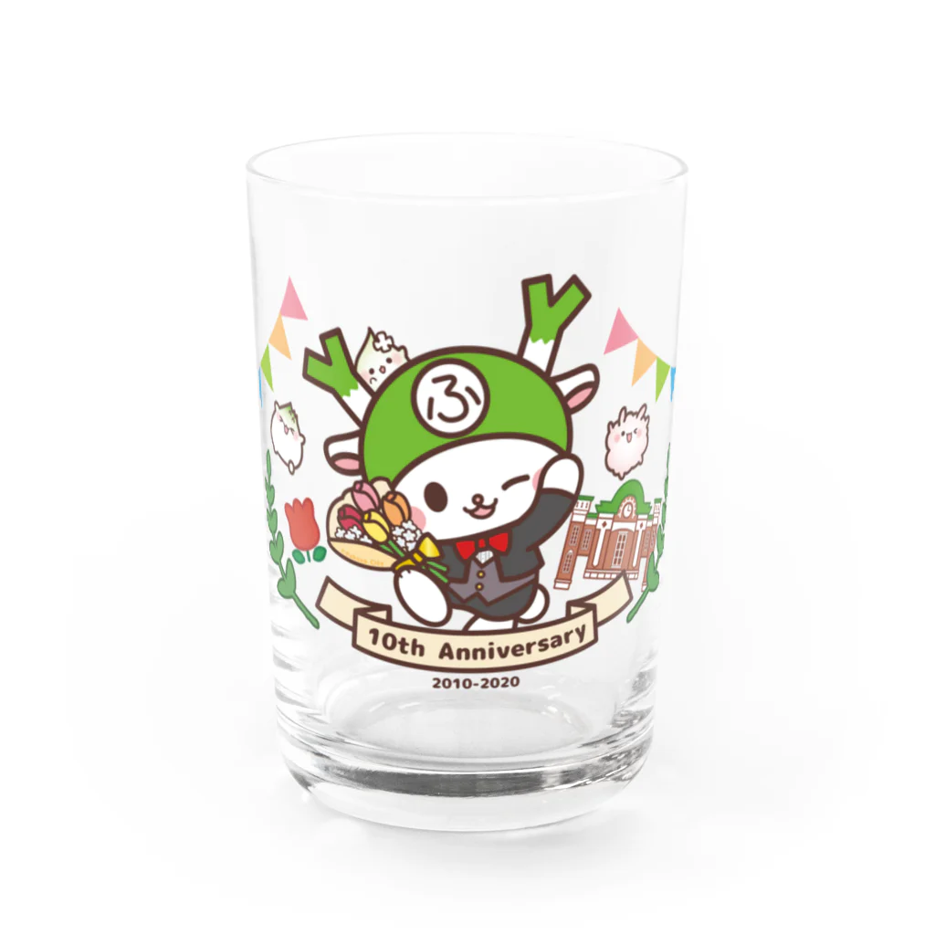 【FUKA FAM!】suzuri店のふっかちゃん１０周年記念 Water Glass :front