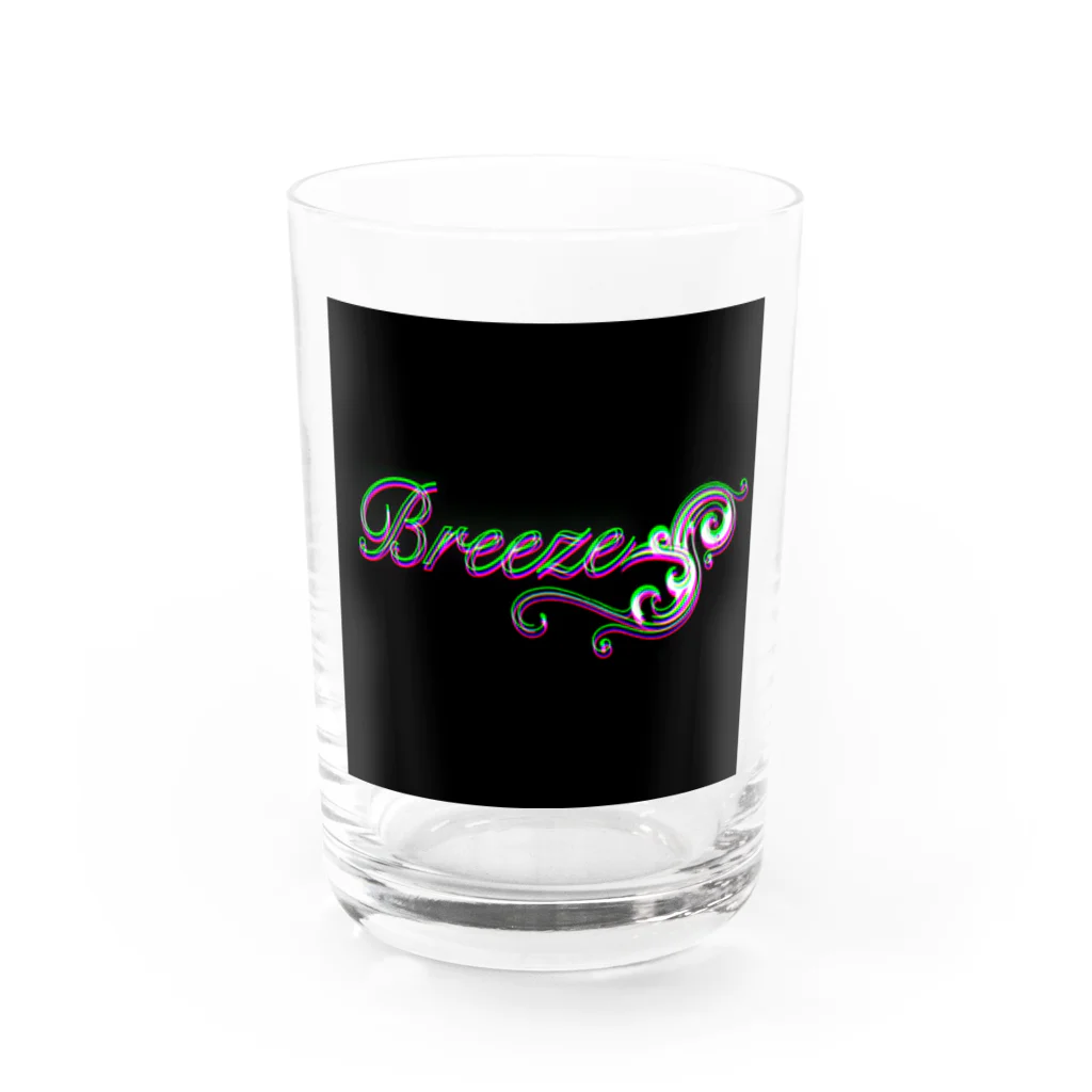 AIEL(あいえる)@game運命の刃のBreeze ロゴA Water Glass :front