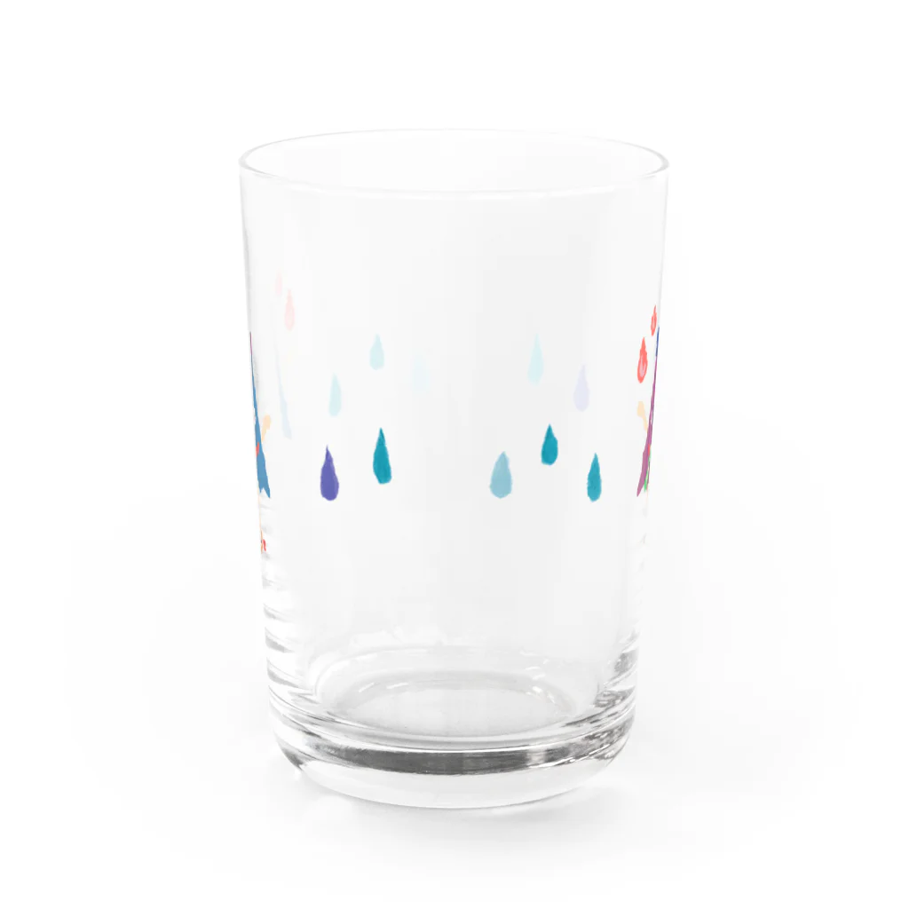 おばけ商店のおばけグラス＜雨降り傘おばけ＞ Water Glass :front