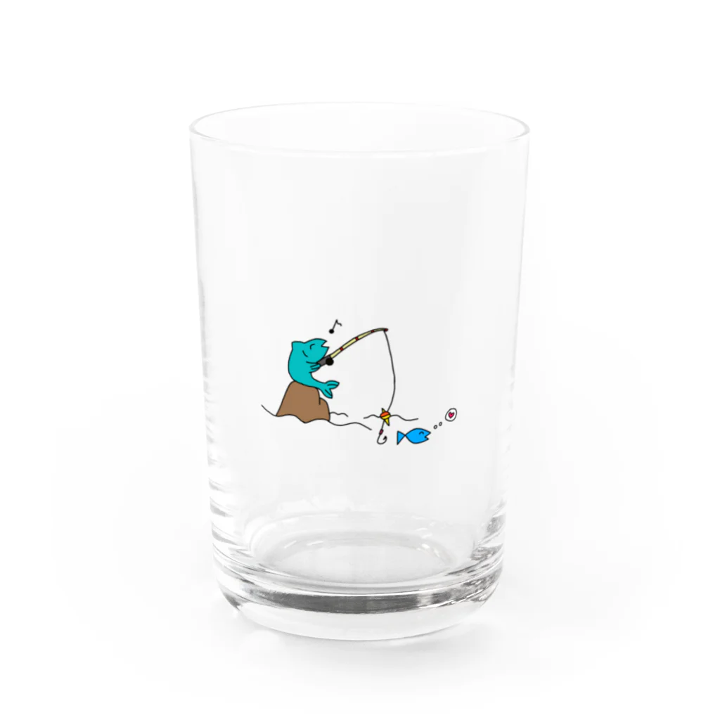 💤ゆめみごこち💤のウオツリウオさん Water Glass :front