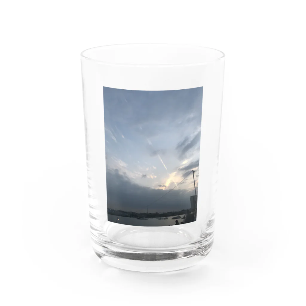 m.riceの飛行機雲 Water Glass :front