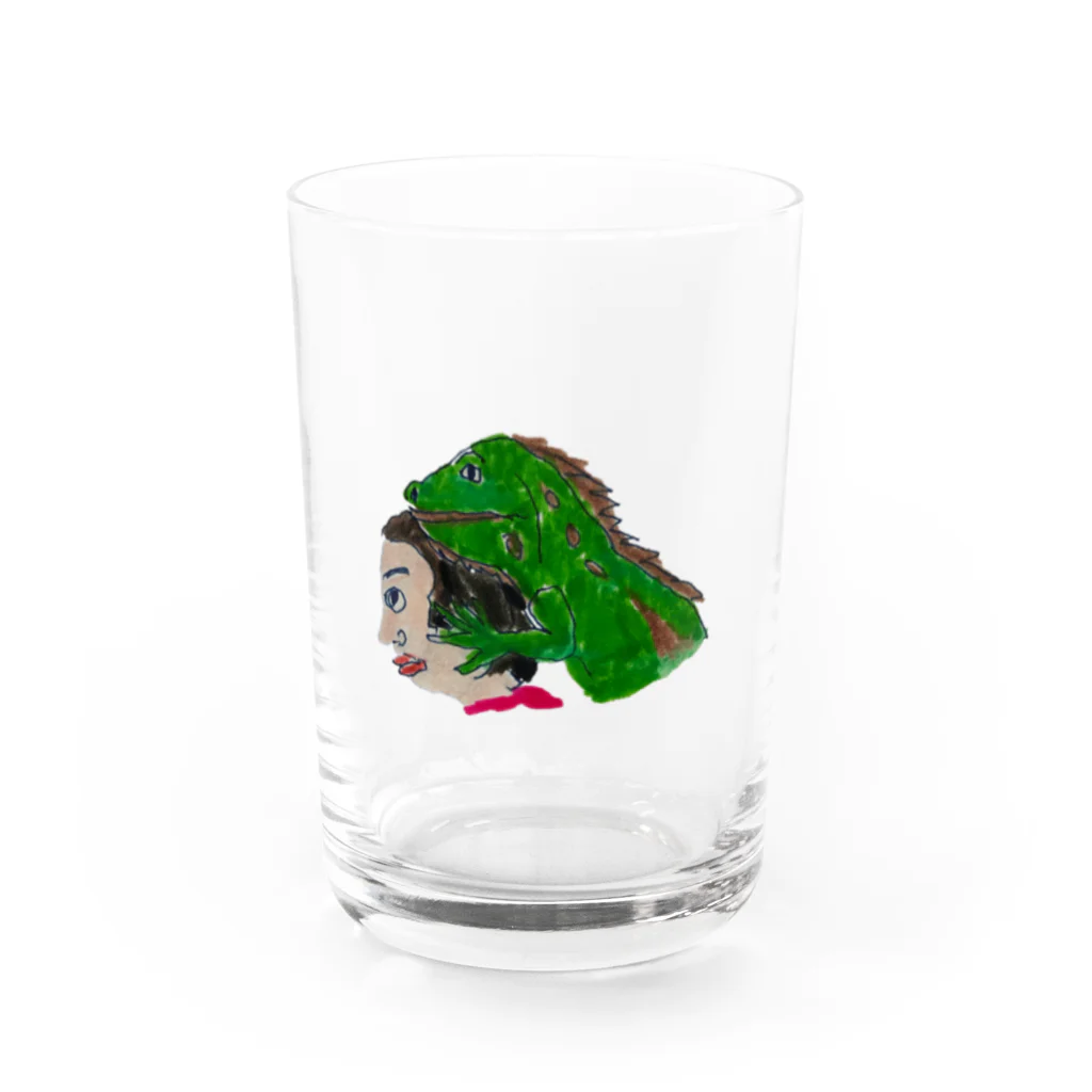 toadの僕とイグアナ Water Glass :front