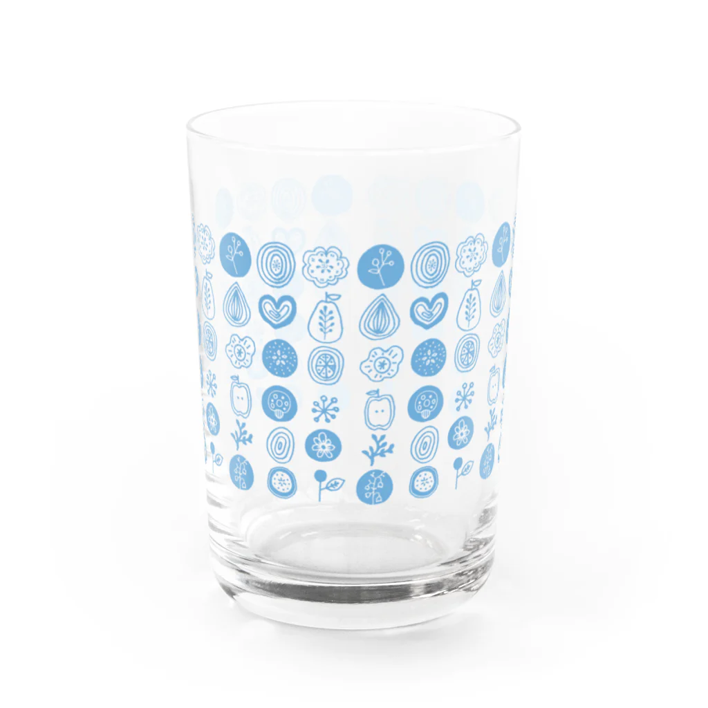 イザワメイのオンラインショップのおはなもよう Water Glass :front