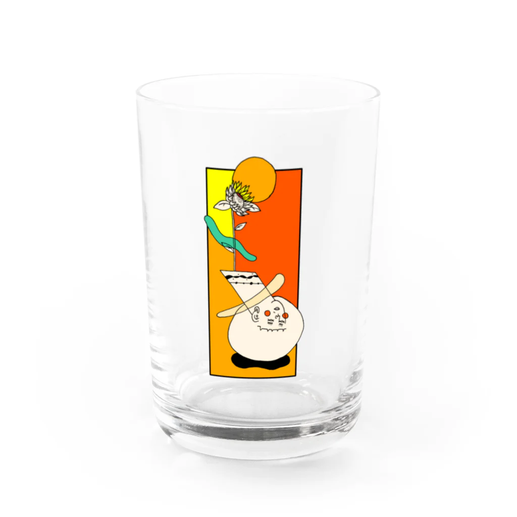 髙橋えちるもの花札くん Water Glass :front