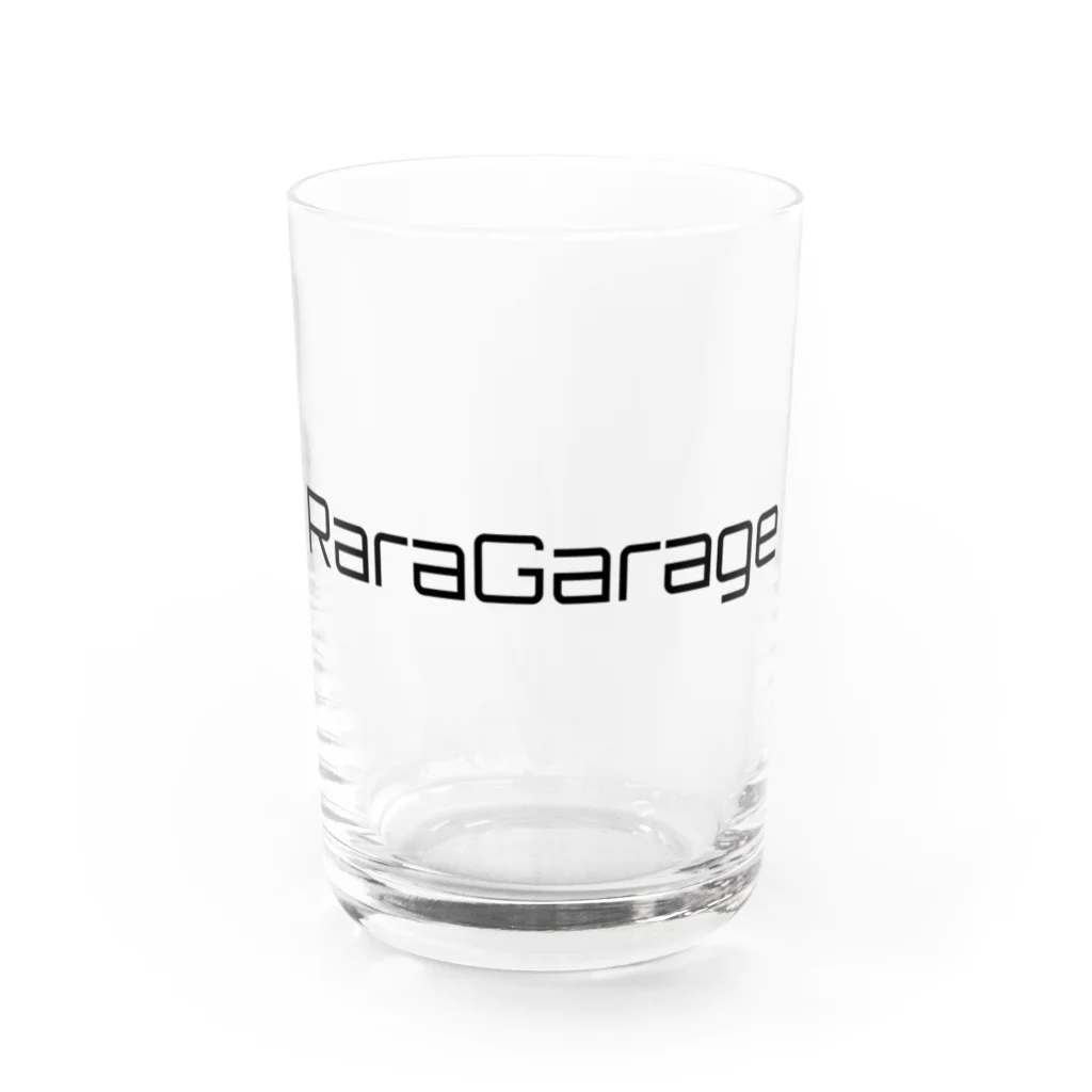 RaraGarageのRaraGarageロゴシリーズ(黒文字) Water Glass :front