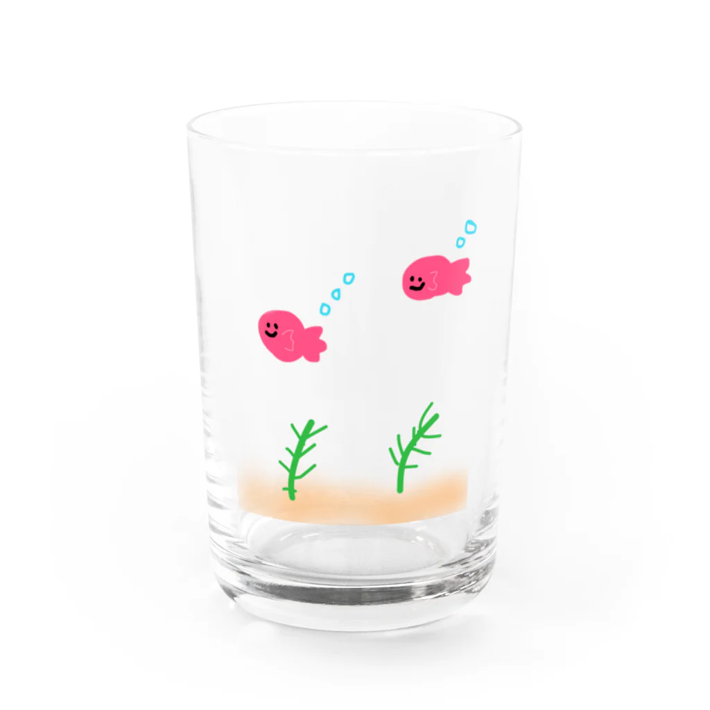 しなびたアフロのゆる金魚鉢 Water Glass :front