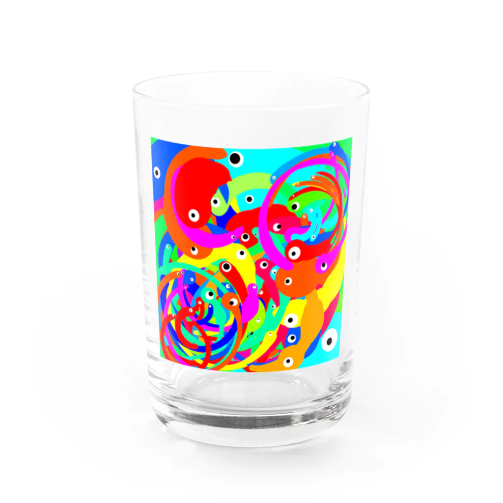 トミーズストアのおめめ Water Glass :front