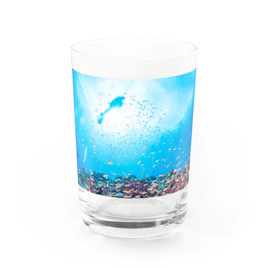 くりみなの宮古島 Water Glass :front