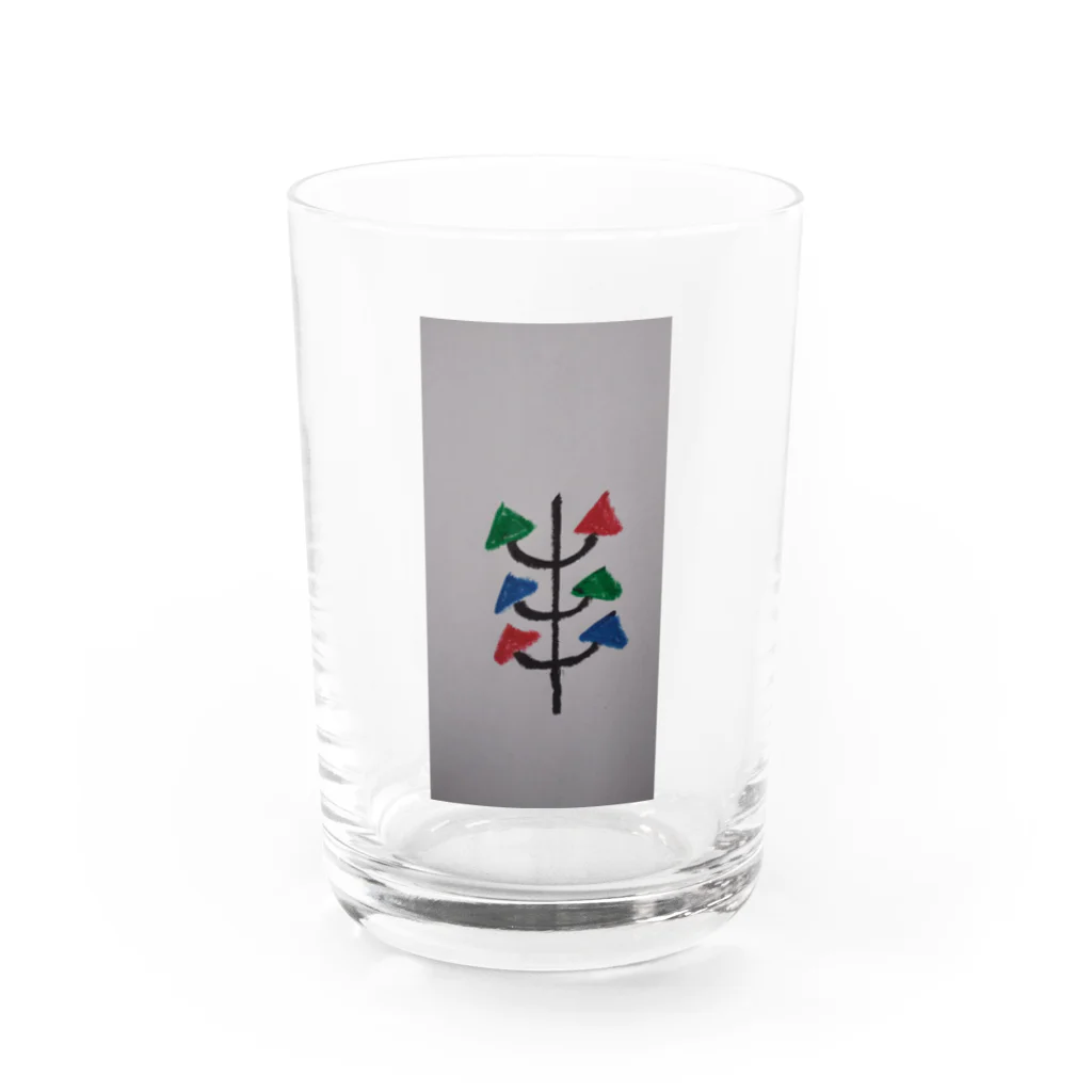 まるあるちの真面目の木 Water Glass :front