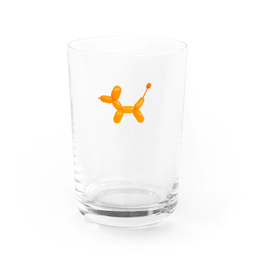 愛着バグのいぬ風船 Water Glass :front