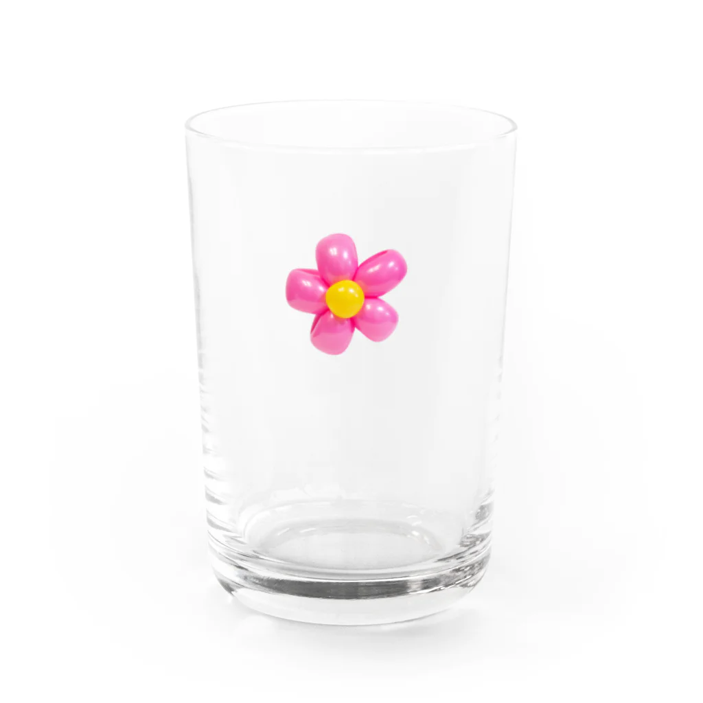 愛着バグのはな風船 Water Glass :front