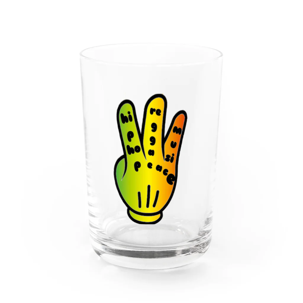 えっちゃんパパのpeace Water Glass :front