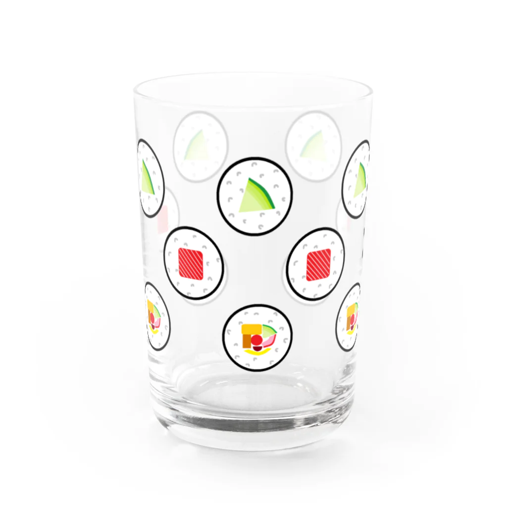 likesloveslikesの謎需要グラス（寿司MIX） Water Glass :front