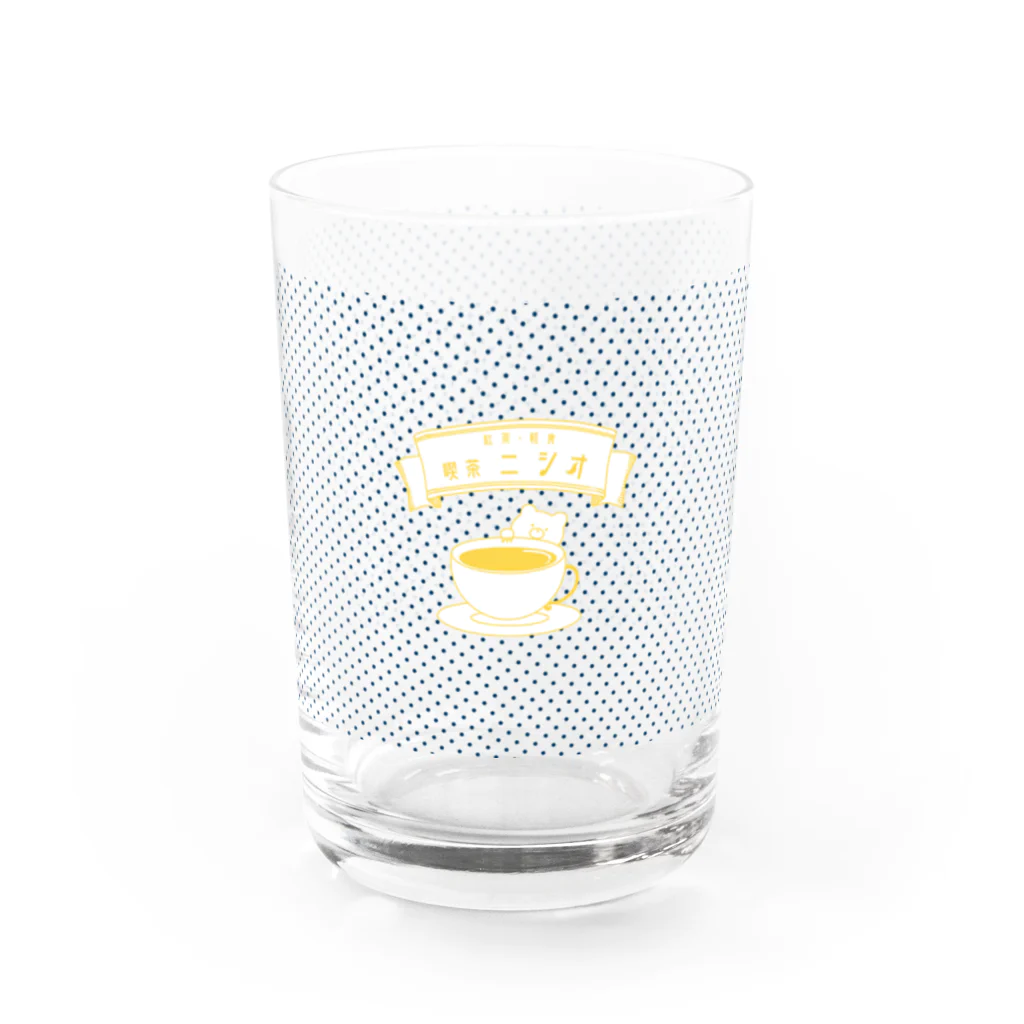 ˗ˏ240ˎˊ˗の喫茶にしお(YELLOW) Water Glass :front