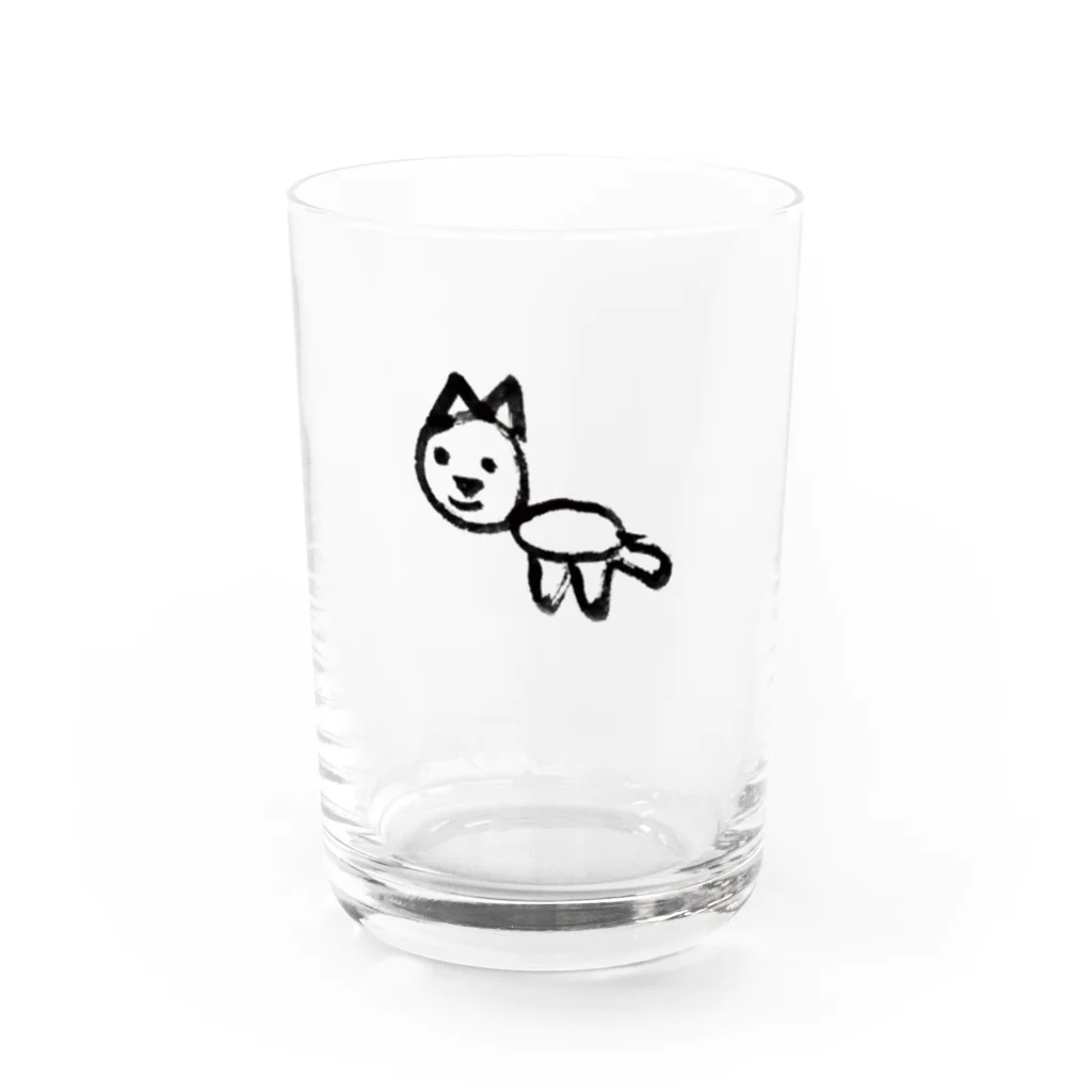 ナナネコのゆるいぬ Water Glass :front