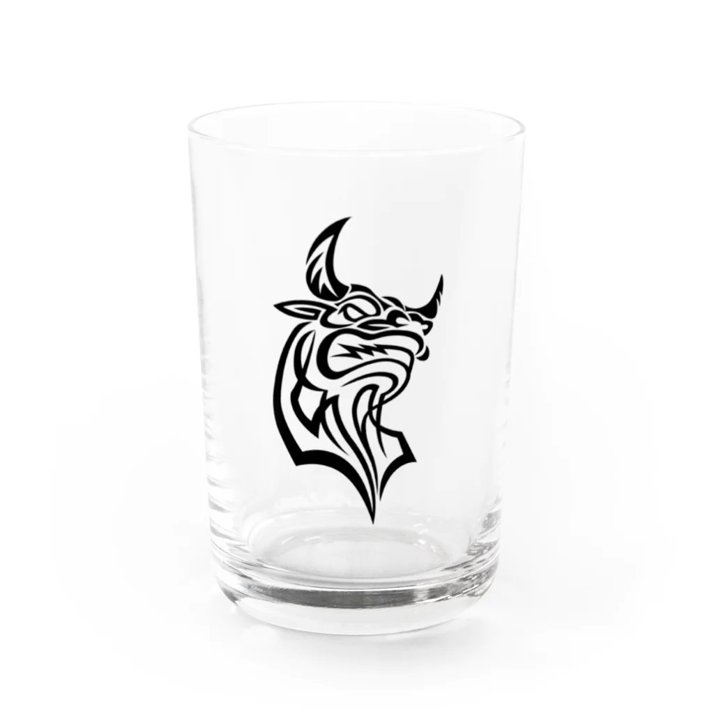 ttsoulの猛牛 Water Glass :front