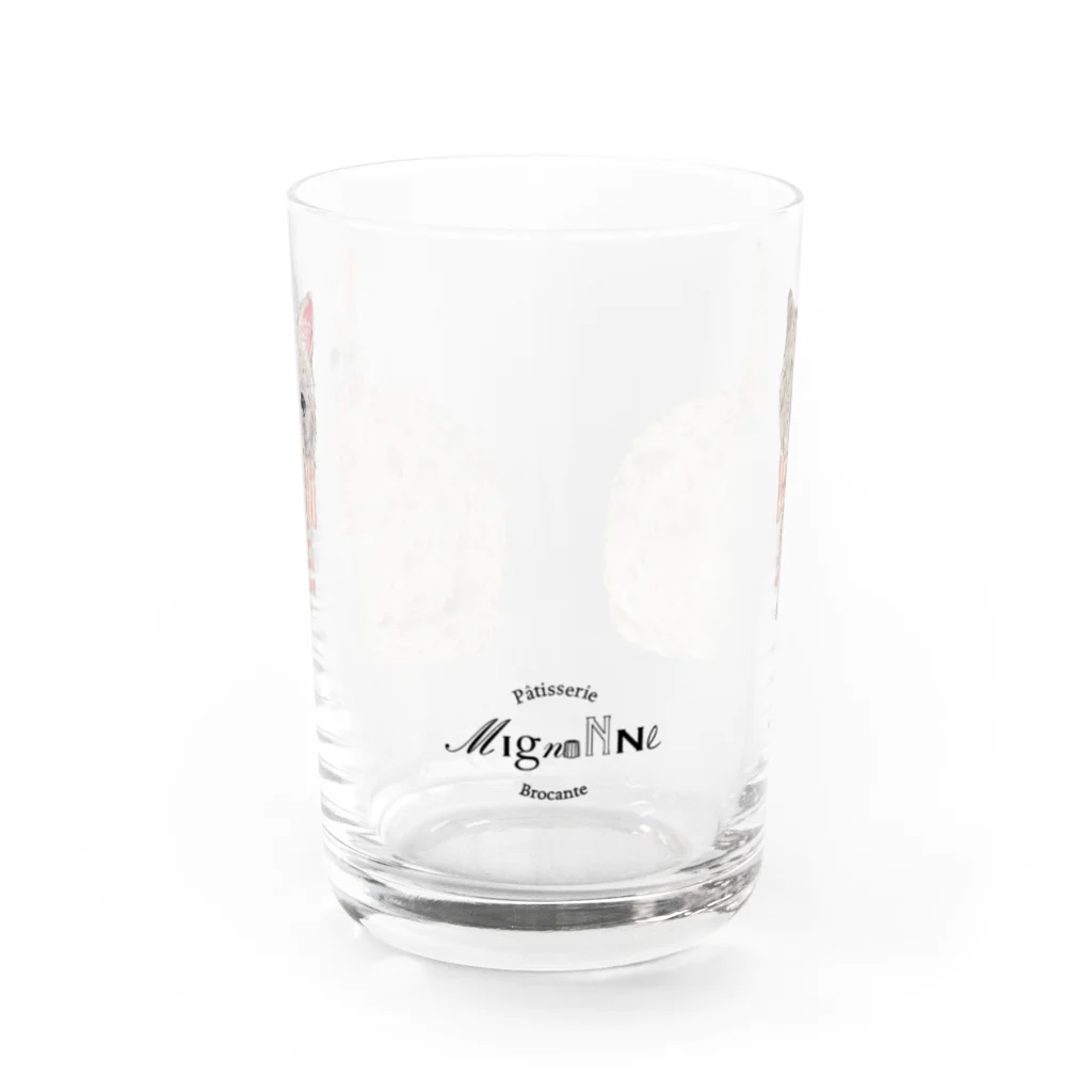 mignonne ミニョンヌのにゃんこグラス Water Glass :front