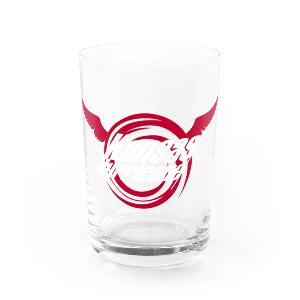 カンザスハリケーンの比翼の台風グラス Water Glass :front