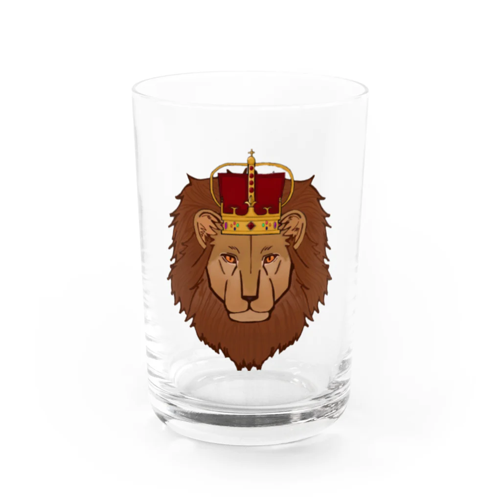 𝙽𝚘 𝚁𝚘𝚜𝚎 𝚆𝚒𝚝𝚑𝚘𝚞𝚝 𝙰 𝚃𝚑𝚘𝚛𝚗.のlion Water Glass :front