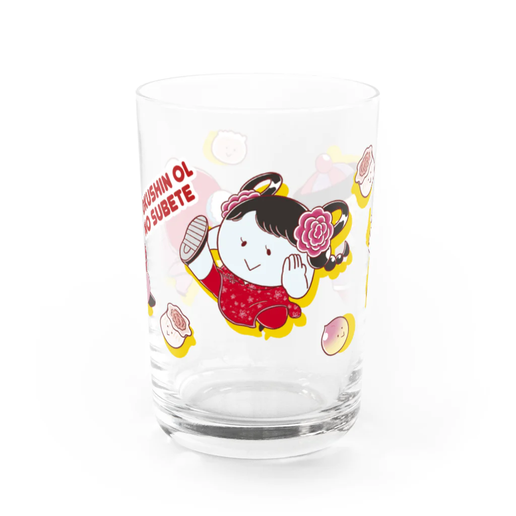 まずりんの店のヤムチャっちゃおのOL Water Glass :front