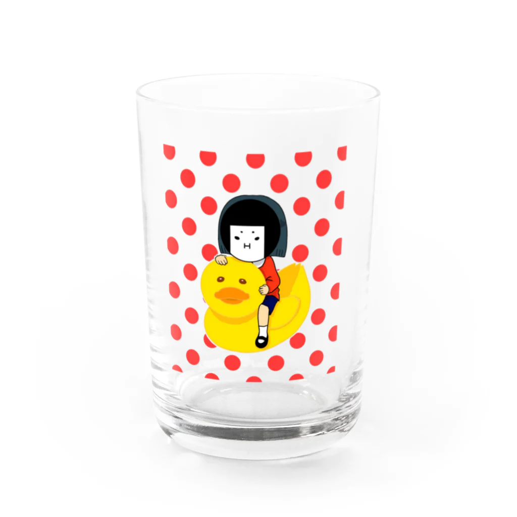 ざしきむすめのざしきさん(あひるさんと一緒) Water Glass :front