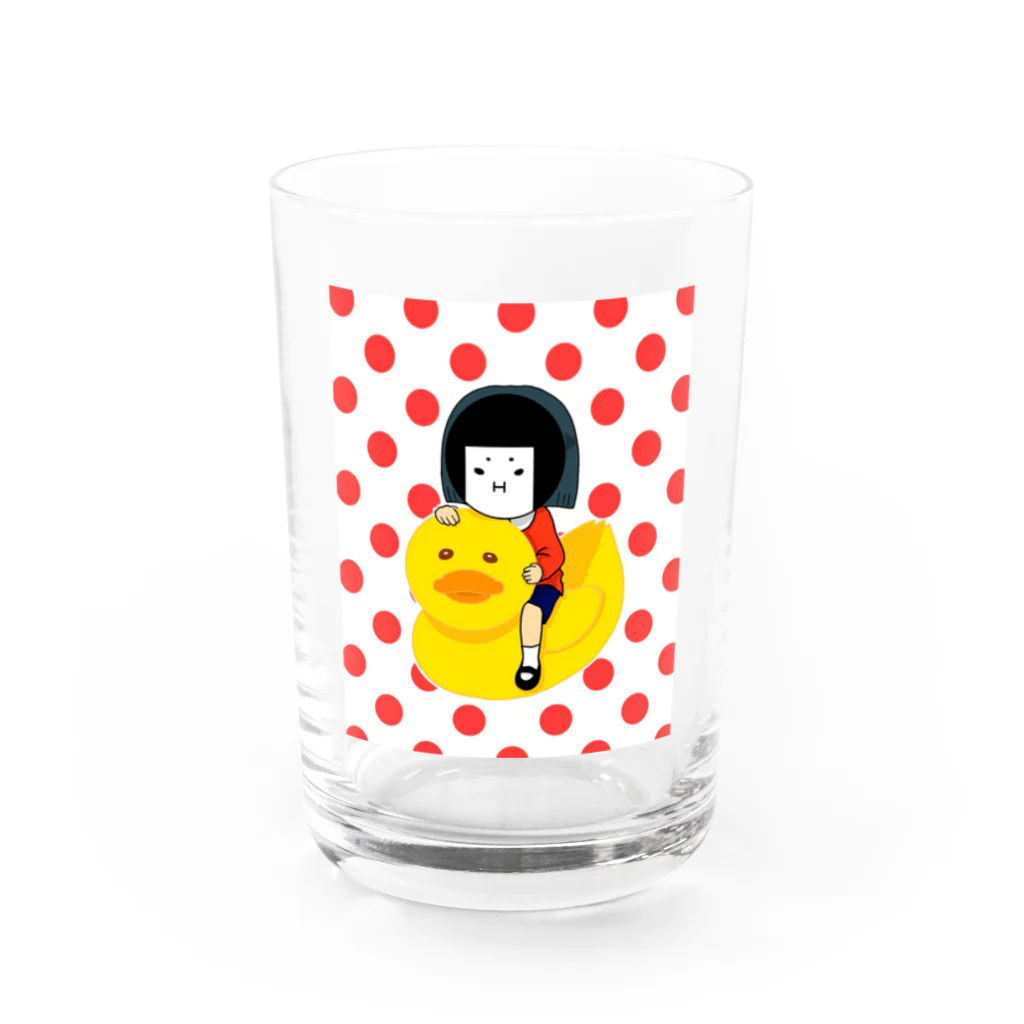 ざしきむすめのざしきさん(あひるさんと一緒) Water Glass :front