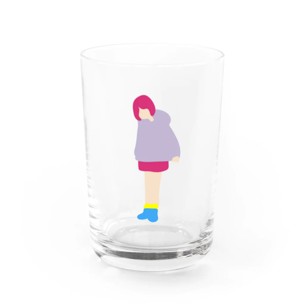 Earthlingの地球人（オンナノコ） Water Glass :front