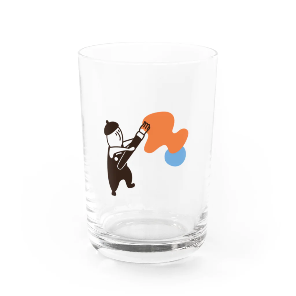 オルクリエイションのピックブッカ（絵描き）グラス Water Glass :front