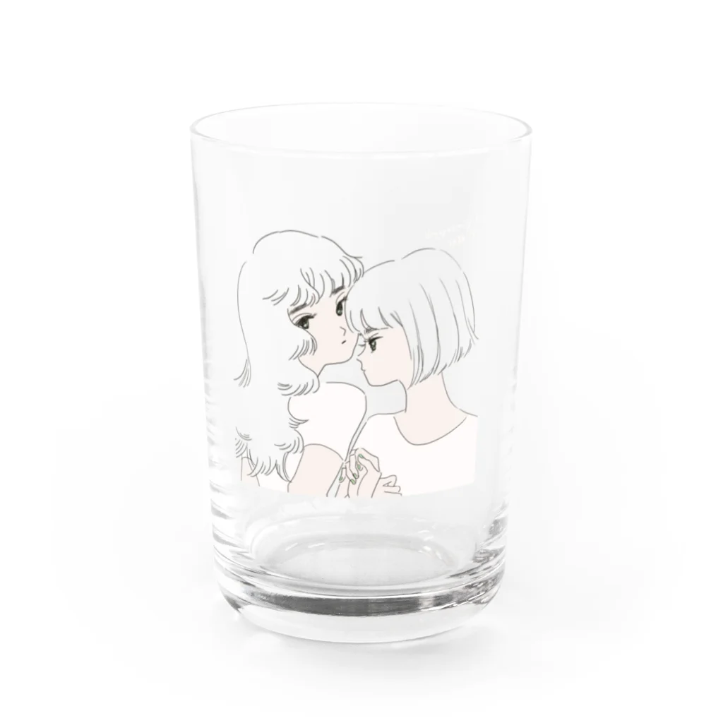 はやし ようこの美人姉妹 Water Glass :front