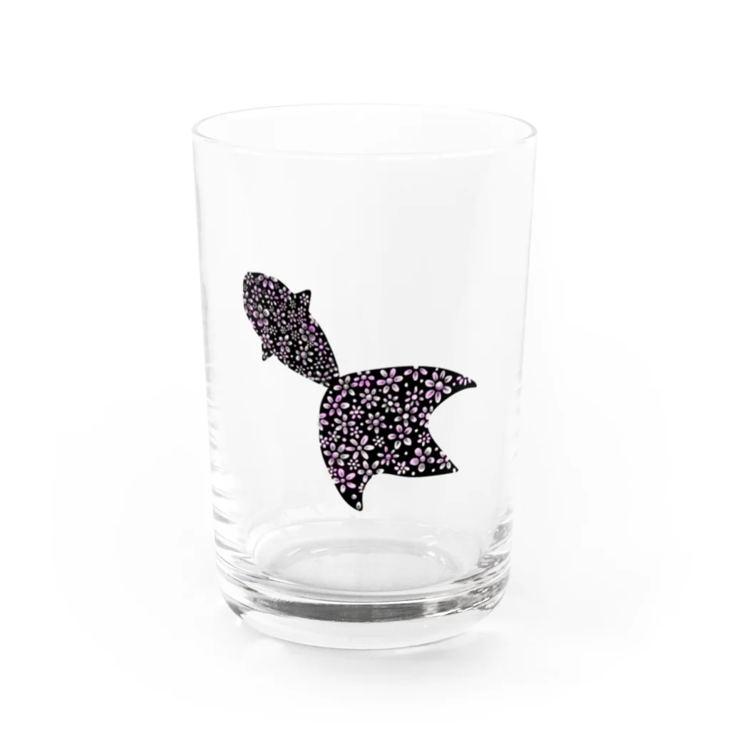 Yudayakiの花がらきんぎょ Water Glass :front