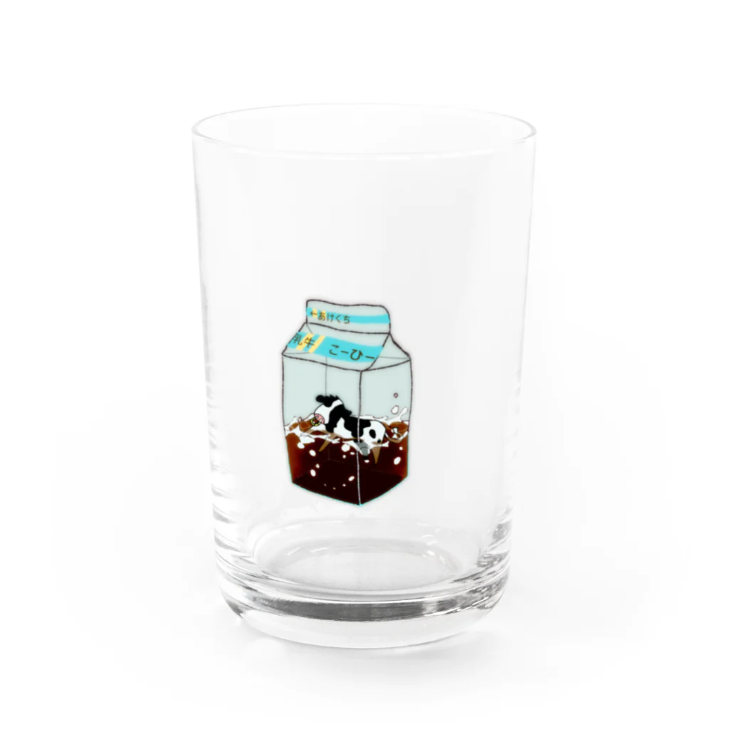 ねむさぴえんすの乳牛こーひー Water Glass :front