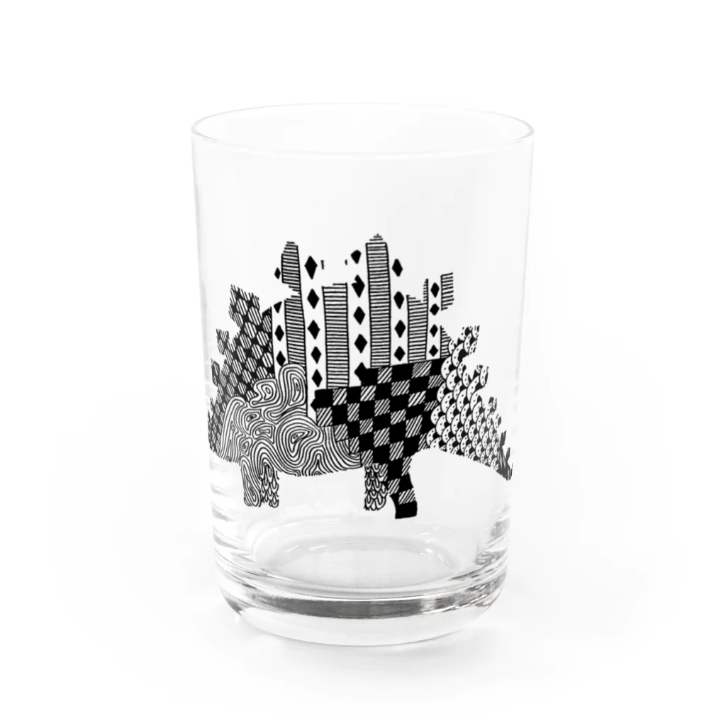 新谷べにのステゴサウルス Water Glass :front