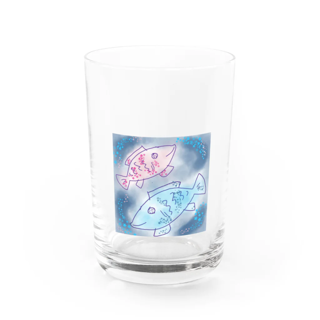 あかねわの魚座 Water Glass :front