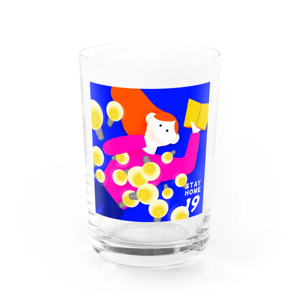 usamiayaの豆知識を蓄える Water Glass :front