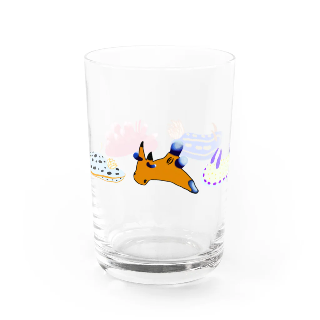 borboniusのウミウシ5種 Water Glass :front