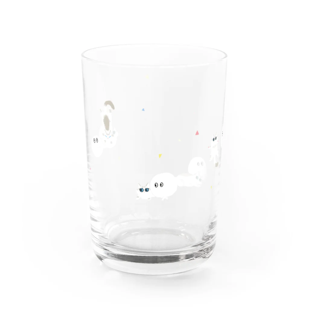 ミツビシの猫ちゃんとミツビシの冒険 Water Glass :front